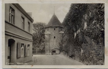 AK Foto Cottbus Münzturm 1930