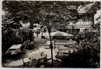 AK Foto Denzlingen Gasthaus und Metzgerei Zur Krone 1965