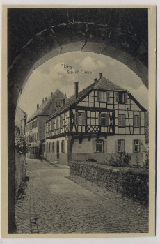 AK Alzey Schloß-Gasse 1920