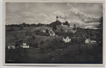 AK Foto Alttann Ortsansicht mit Kirche b. Wolfegg 1935