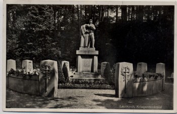 AK Foto Leutkirch im Allgäu Kriegerdenkmal 1935