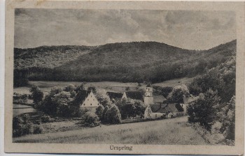 AK Urspring Ortsansicht b. Schelklingen 1920
