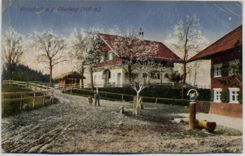 AK Simmerberg Wirtschaft auf dem Oberberg Inflation 1923