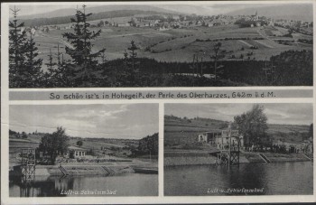 AK Hohegeiß Luft-u. Schwimmbad bei Braunlage 1930