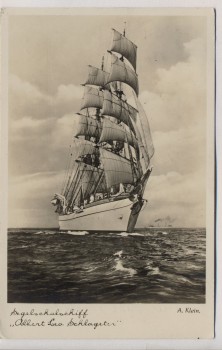 AK Segelschulschiff Albert Leo Schlageter Marine 1938