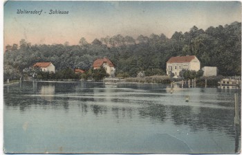 AK Woltersdorf Schleuse Häuser b. Berlin Erkner 1909