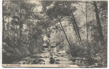 AK Arnstadt Großes Wehr Thüringen 1907