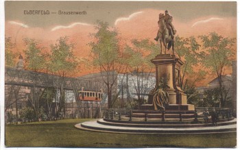AK Elberfeld Wuppertal Brausenwerth Schwebebahn 1910