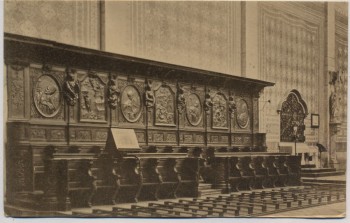 AK Prüm Salvatorkirche Chorgestühl Innenansicht Eifel 1920