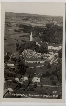 VERKAUFT !!!   AK Foto Ranshofen b. Braunau Fliegeraufnahme Oberösterreich Österreich 1935
