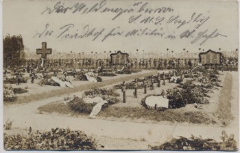 AK Foto Soldatenfriedhof 1. WK 1917