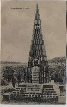 AK Noyon Kriegerdenkmal Oise 1.WK Frankreich Feldpost 1915