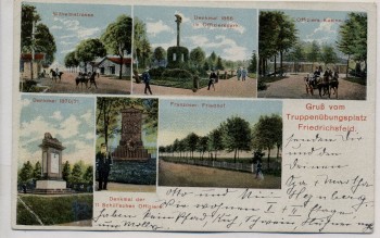 AK Mehrbild Gruß vom Truppenübungsplatz Friedrichsfeld b. Voerde 1925