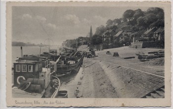 VERKAUFT !!!   AK Lauenburg an der Elbe An der Fähre 1930