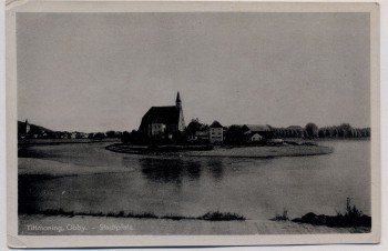 AK Tittmoning Oberbayern Stadtplatz mit See 1930