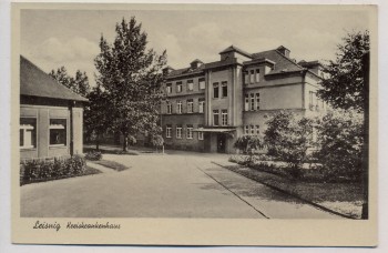 VERKAUFT !!!   AK Leisnig Kreiskrankenhaus 1942