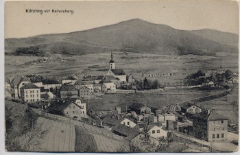 AK Bad Kötzting Ortsansicht mit Keitersberg 1908