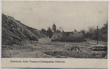 AK Rohrbeck beim Truppenübungsplatz Döberitz Feldpost 1918