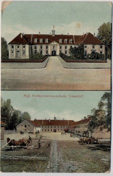 AK Kgl. Kreisackerbauschule Triesdorf b. Weidenbach Mittelfranken 1911