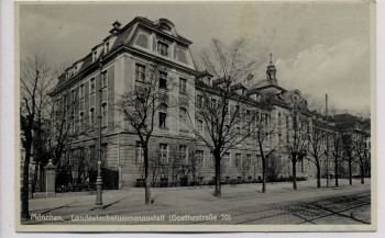 VERKAUFT !!!   AK München Landestaubstummenanstalt Goethestraße 70 1920 RAR