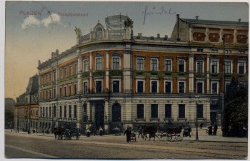 VERKAUFT !!!   AK Plauen Hauptpostamt Postamt 1913