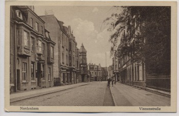 AK Nordenham Vinnenstraße mit Apotheke und Geschäft 1929 RAR