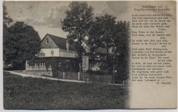 AK Elsterberg im Vogtland Sommerfrische Gippenschänke mit Gedicht 1929