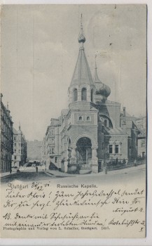 AK Stuttgart Russische Kapelle 1901
