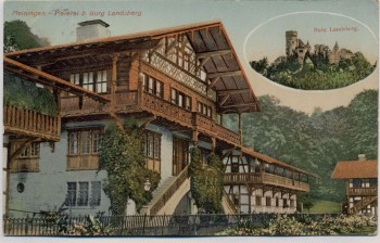 AK Meiningen Meierei bei Burg Landsberg 1909