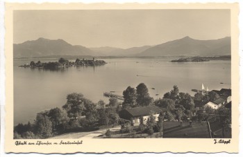 AK Gstadt am Chiemsee m. Fraueninsel b. Breitbrunn 1940