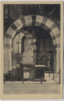 AK Aachen Kaiser-Dom Krönungsstuhl 1920