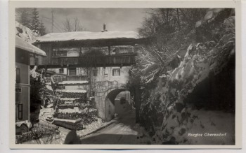 AK Foto Oberaudorf Burgtor im Winter 1930