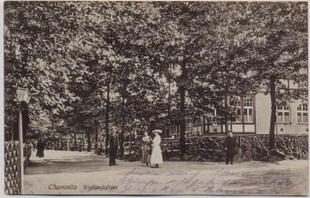 AK Chemnitz Partie an der Waldschänke Feldpost 1915