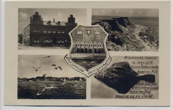 AK Mehrbild Ostseebad Heiligenhafen Gebäude Küste Fisch 1935