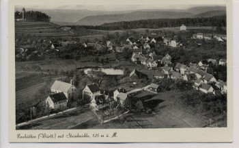 VERKAUFT !!!   AK Neuhütten Württemberg Ortsansicht mit Steinknickle 1940