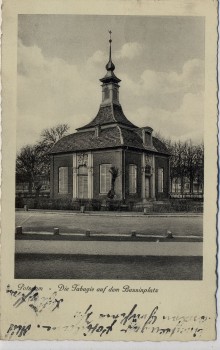 VERKAUFT !!!   AK Potsdam Die Tabagie auf dem Bassinplatz 1934 RAR