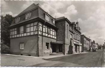 VERKAUFT !!!   AK Oberkassel b. Beuel Bonn Hauptstraße mit Sparkasse 1962