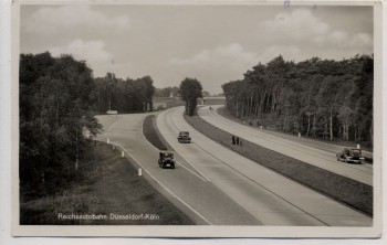 AK Foto Reichsautobahn Düsseldorf - Köln 1938 RAR