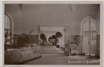 VERKAUFT !!!   AK Foto Speldorf Mülheim an der Ruhr Solbad Raffelberg Brunnenhalle und Wandelgang 1909
