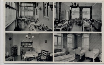 AK Mehrbild Nordseebad Norderney Privat-Kindererholungsheim FRISIA Innenansichten 1955 RAR