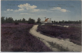 VERKAUFT !!!   AK Maschen Restaurant Heidehaus bei Seevetal Feldpost 1915 RAR