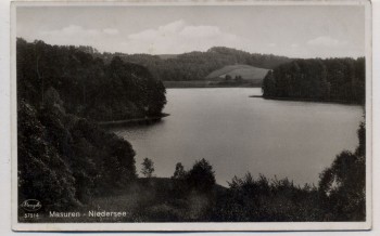 AK Foto Niedersee Ruciane-Nida Rudczanny Masuren Ostpreußen Polen Feldpost 1941