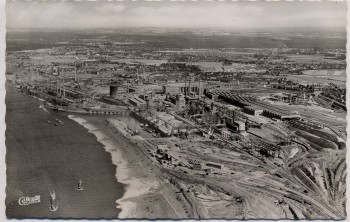 VERKAUFT !!!   AK Foto Duisburg Mannesmann-Werke und Berzelius Luftbild 1960
