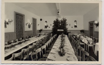 VERKAUFT !!!   AK Foto Offenbach-Bieber Waldrestaurant Käsmühle Innenansicht 1962