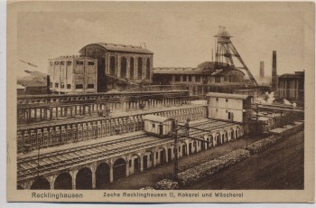 AK Recklinghausen Zeche II Kokerei und Wäscherei 1920 RAR