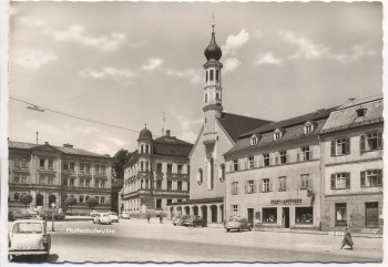 AK Pfaffenhofen Ilm Apotheke Kirche Autos 1965