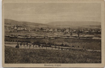 VERKAUFT !!!   AK Blomberg an der Lippe Ortsansicht 1920