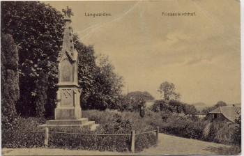 AK Gruss aus Langwarden Friesenkirchhof Butjadingen Wesermarsch 1910