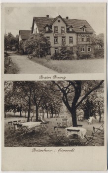 AK Breitenbrunn im Odenwald Pension Breunig bei Lützelbach 1930 RAR