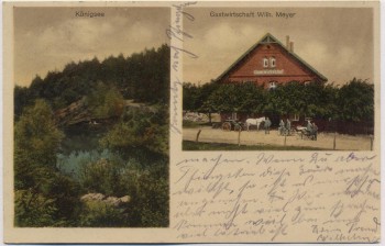 AK Düdinghausen Gastwirtschaft Meyer und Königsee Auhagen Schaumburg 1927 RAR